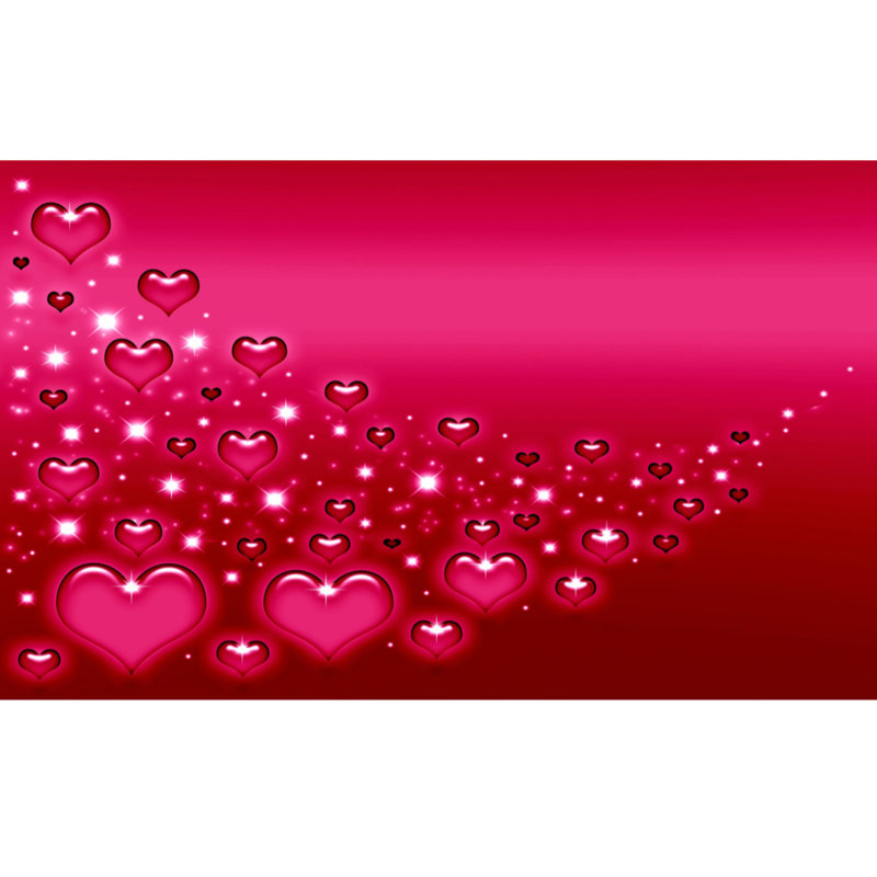 « saint valentin », impression sur toile tendue