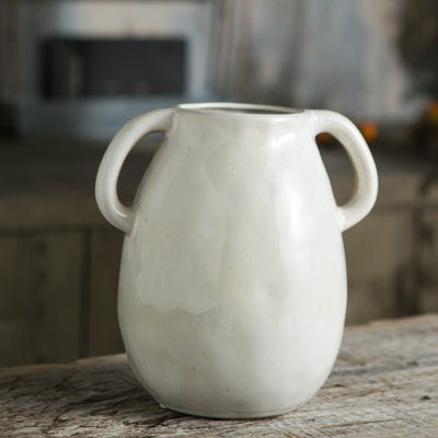 Vase en céramique avec 2 poignées