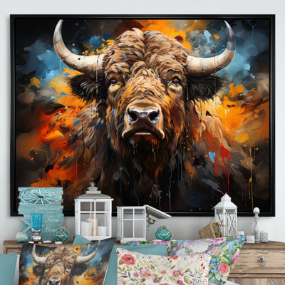 " Buffalo Majestic Bison Collage "