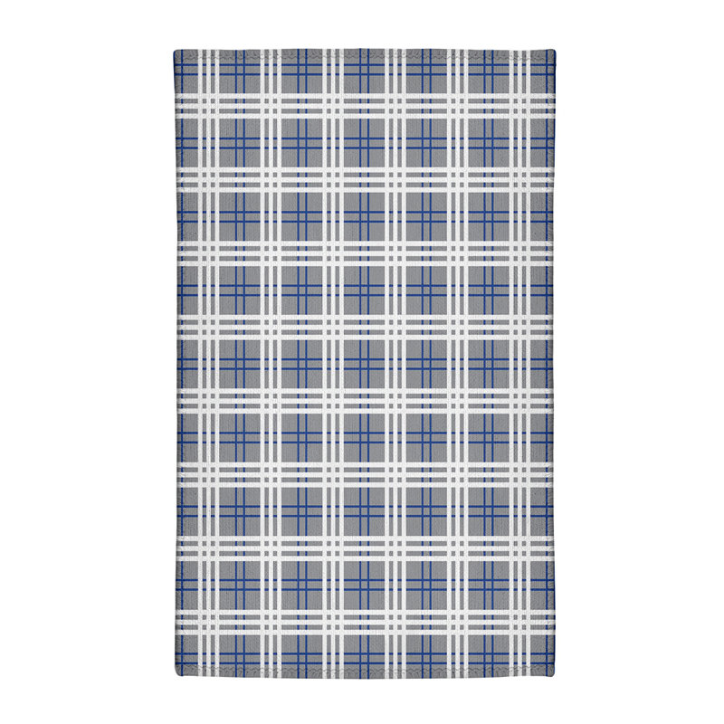 Tapis à carreaux gris, Rectangle 4 pi x 6 pi