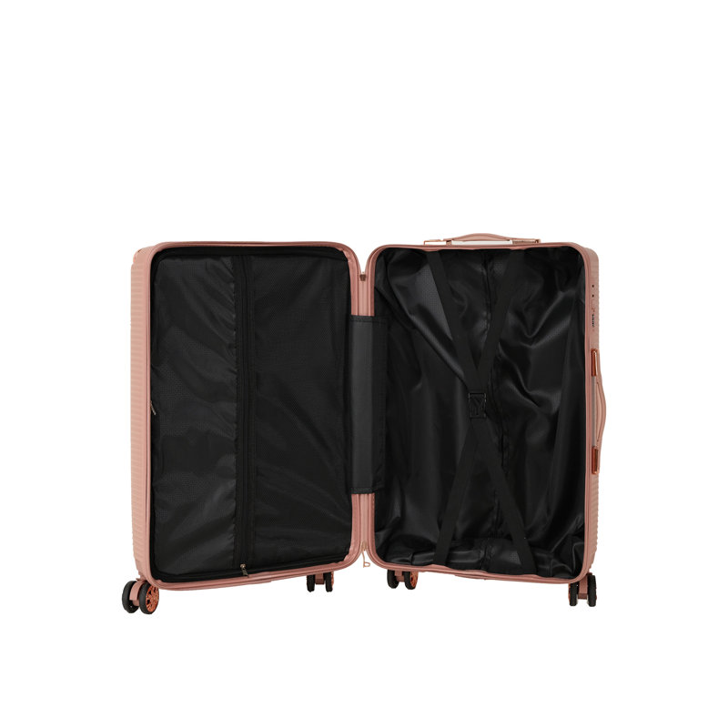 4-piece hard luggage, Rose Gold