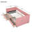 Twin Daybed In Pink Corduroy With Two Drawers, Frame, Soft Foam Padding, Convenient Storage Space Size And Wood Slat Framework, Enlarged Area, No Box Spring-1699381646