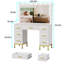 Exdol Vanity Set with Lighted Mirror-552719344