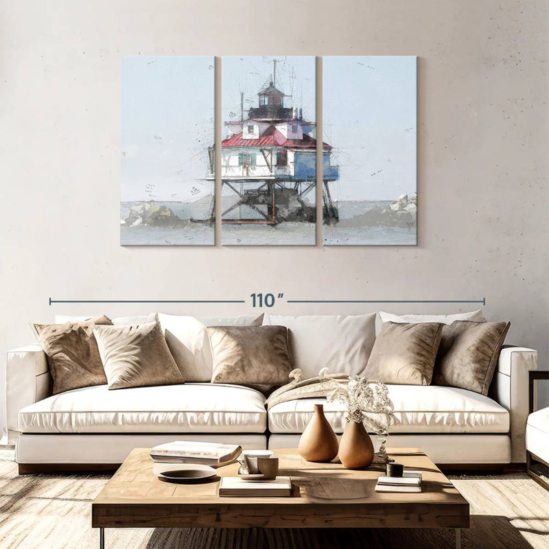 Phare de Lilo Thomas Point Shoal I, H 48 po x l 74 po