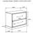 2-Drawer Nightstand With Floating Base Design