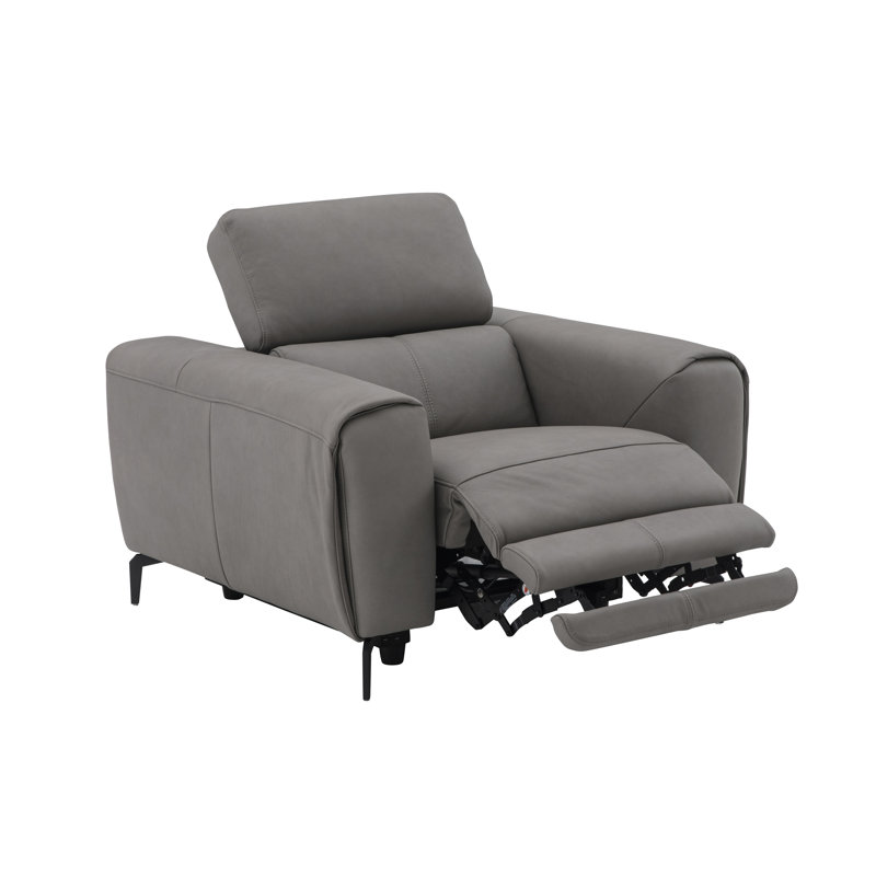 Gonsalez Upholstered Power Recliner, Truffle