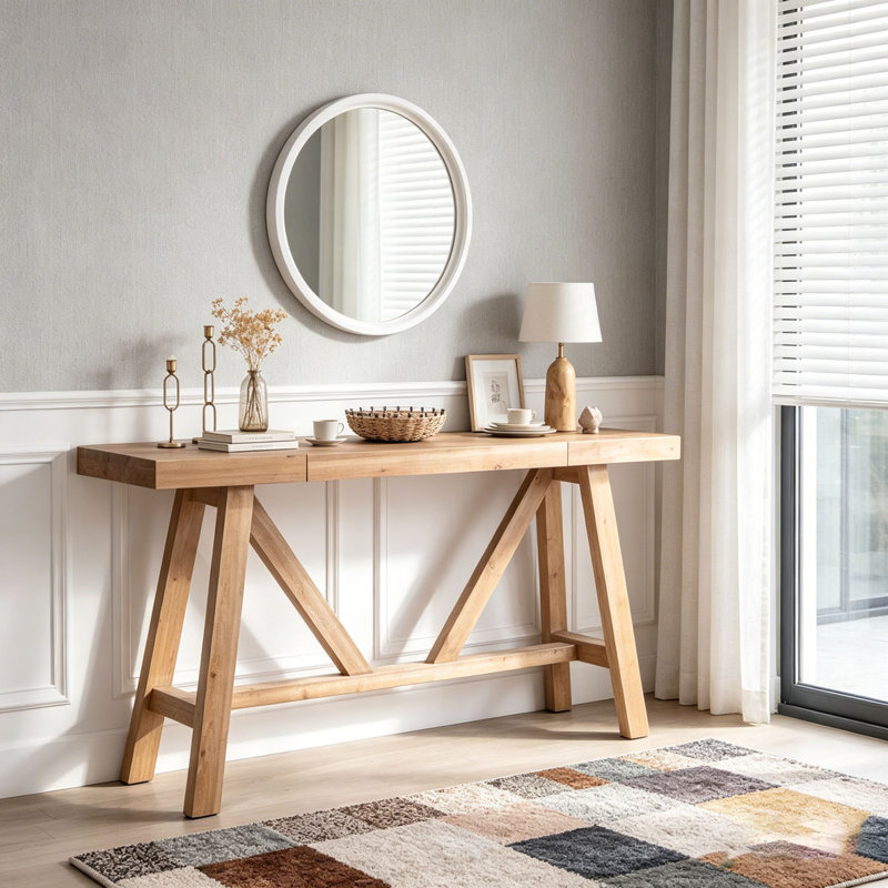 Console en bois 58,5 "