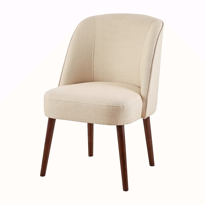 Rounded Back Dining Chair, Natural
