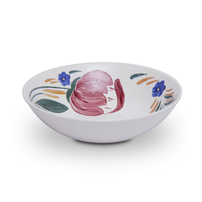 WA967036CAP Capri Cereal Bowl with Vibrant Mediterranean Inspired Design, Crafted from Earthenware, Made in Stoke-on-Trent, 19cm, Multi-Coloured