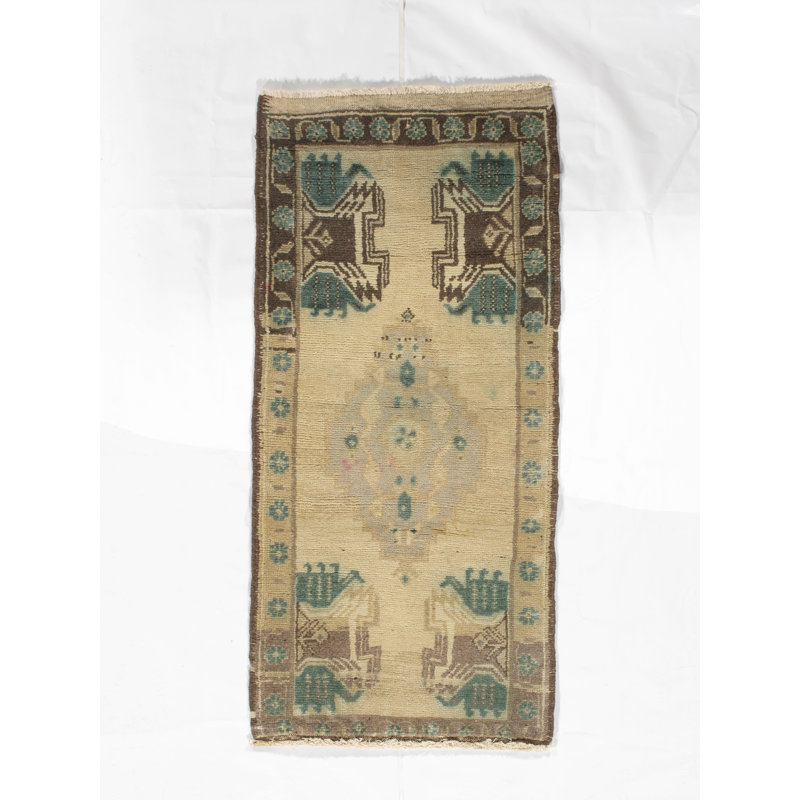 Wool Area Rug in Tan