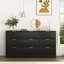 Commode 9 tiroirs noire-53130293