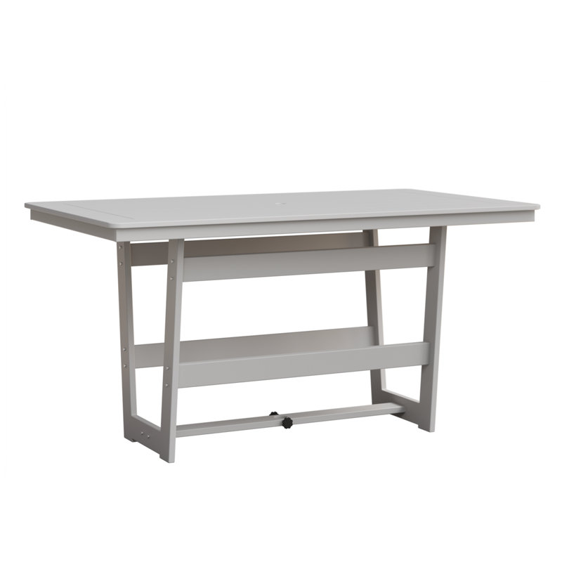 Table rectangulaire à hauteur de comptoir 70 po Berlin Gardens Hudson, Blanc mat