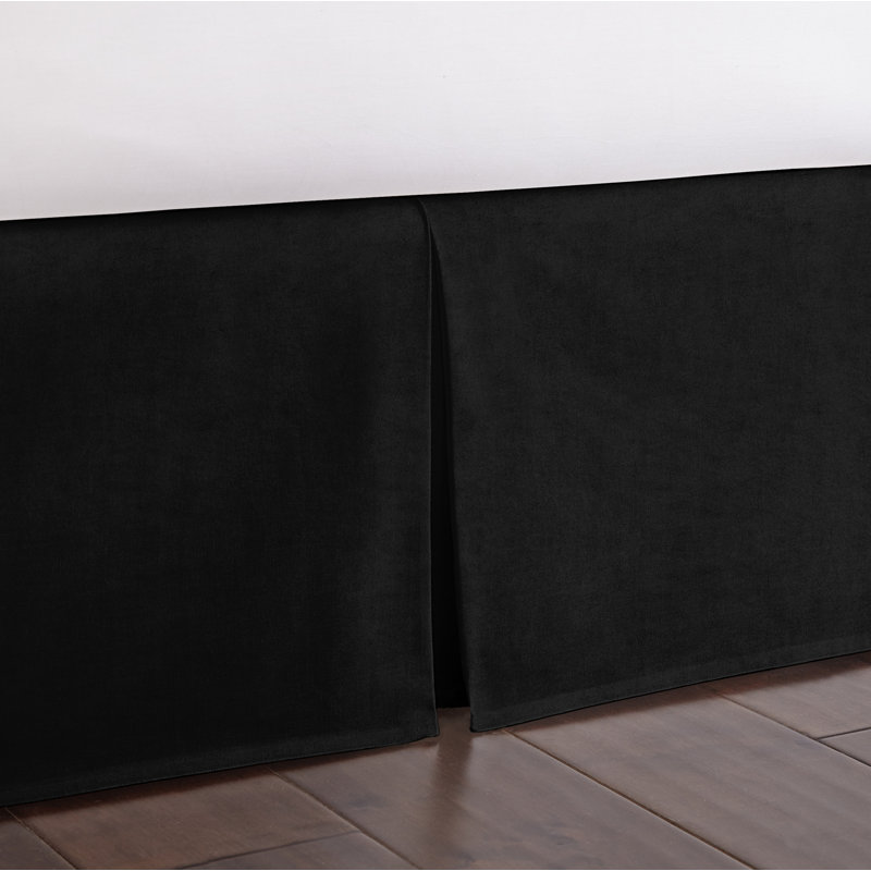 Jupe de lit Alia, Très grand, 18", Noir