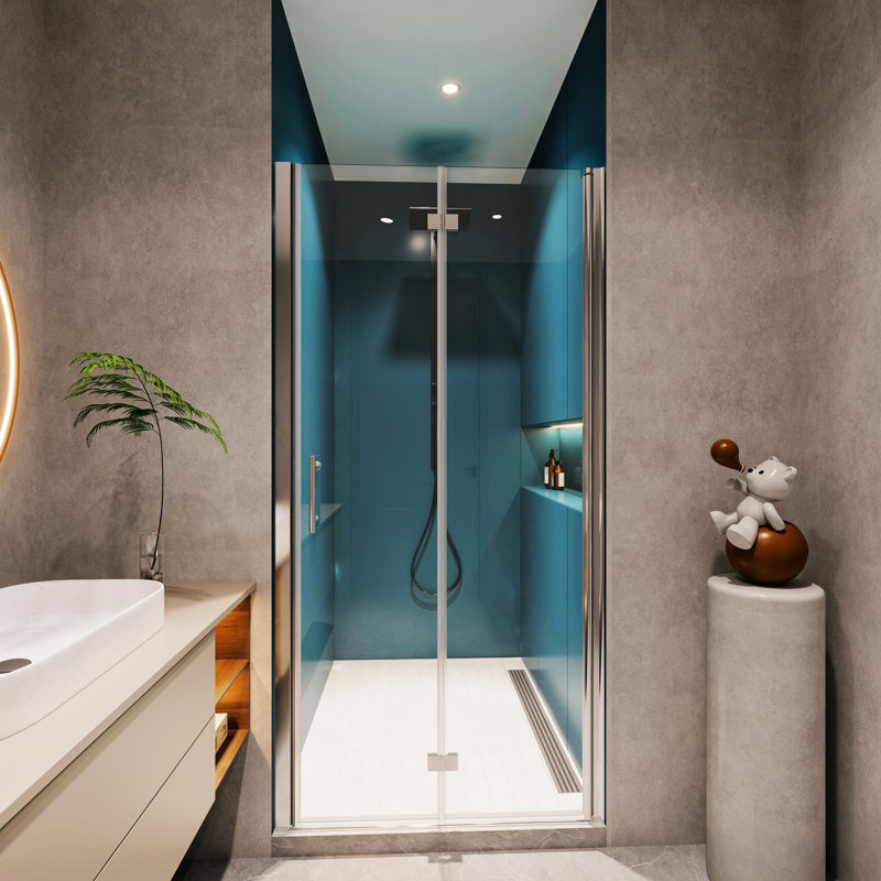 1 3/8" Adjustable Universal Pivot Shower Door. 1/4" Tempered Clear Glass 3672. Wall Channel & Unusual #304 Stainless Steel Handle. 36000 Open-Close Tests Carried Out. Smooth System, Discernible