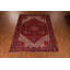 Tapis rouge géométrique 10 x 13 po