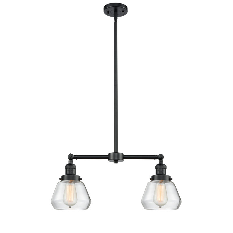 Chill 2 - Light Kitchen Island Pendant, No Bulb Included, Clear, Oil Rubbed Bronze