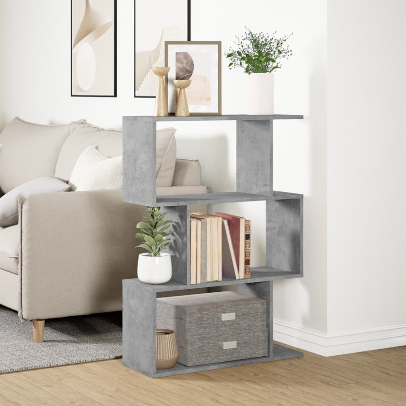 Selime 70cm W Bookcase, (3 Shelves) 97cm H x 70cm W x 24cm D