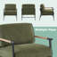 Dajauna 27.75'' Wide Modern Metal Frame Chenille Accent Armchair-1514029361