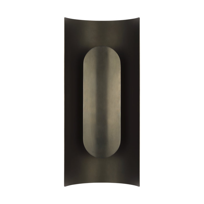 Peter Bristol Shielded 1-light Medium Wall Sconce in Bronze with Bronze Shade, Bronze