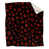 Floral noir / rouge
