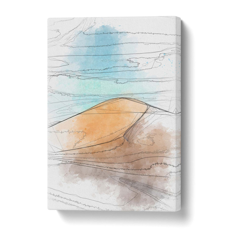 Desert Sand Dune in Morocco in Abstract - Wrapped Canvas, 61 cm H x 40.6 cm W