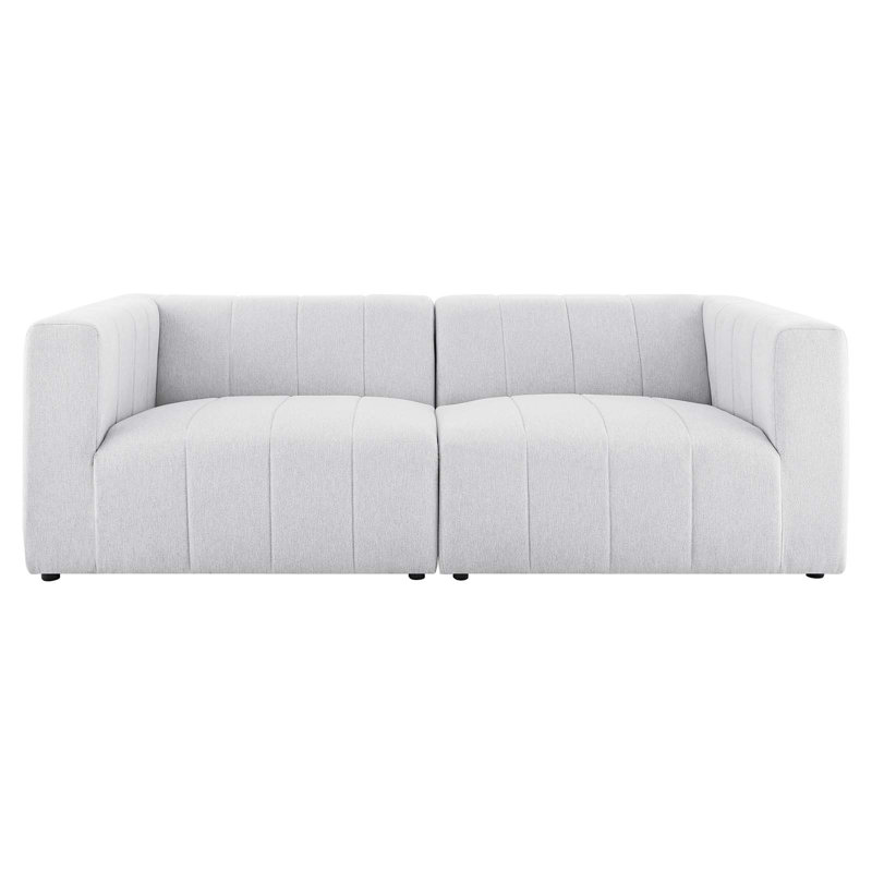 Causeuse en tissu 2 pièces Modway Bartlett, Polyester irovisé