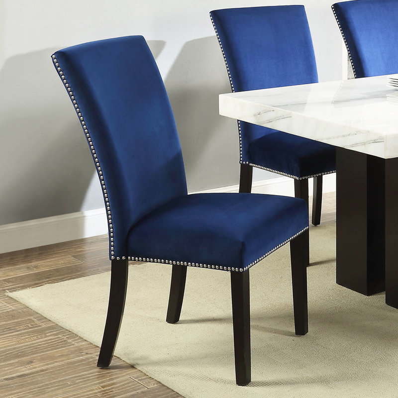 Anxhela 18'' H Velvet Upholstered Dining Chair