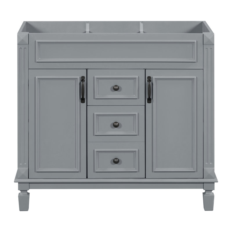Meuble-lavabo 36 po (bases de meuble-lavabo seulement, sans lavabo supérieur), Gris