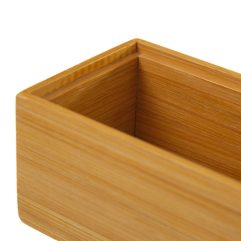 Marilee Bamboo Rectangle Utensil Crock, 6.5cm H x 23cm W x 7.8cm D