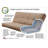 Structure de futon double de 76 po de large, matelas non inclus