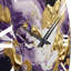 Horloge murale mauve et mauve-93382801