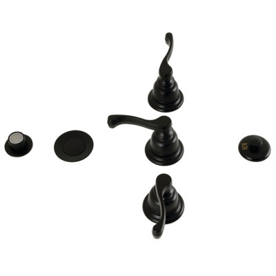 Robinet de bidet vertical à 3 poignées