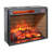 Infrared Quartz Woodlog Fireplace Insert with Brick Design-114137761