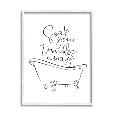 «Soak Your Trouble Ink Dessin Bathroom Design» par Milli Villa - impression d'art graphique