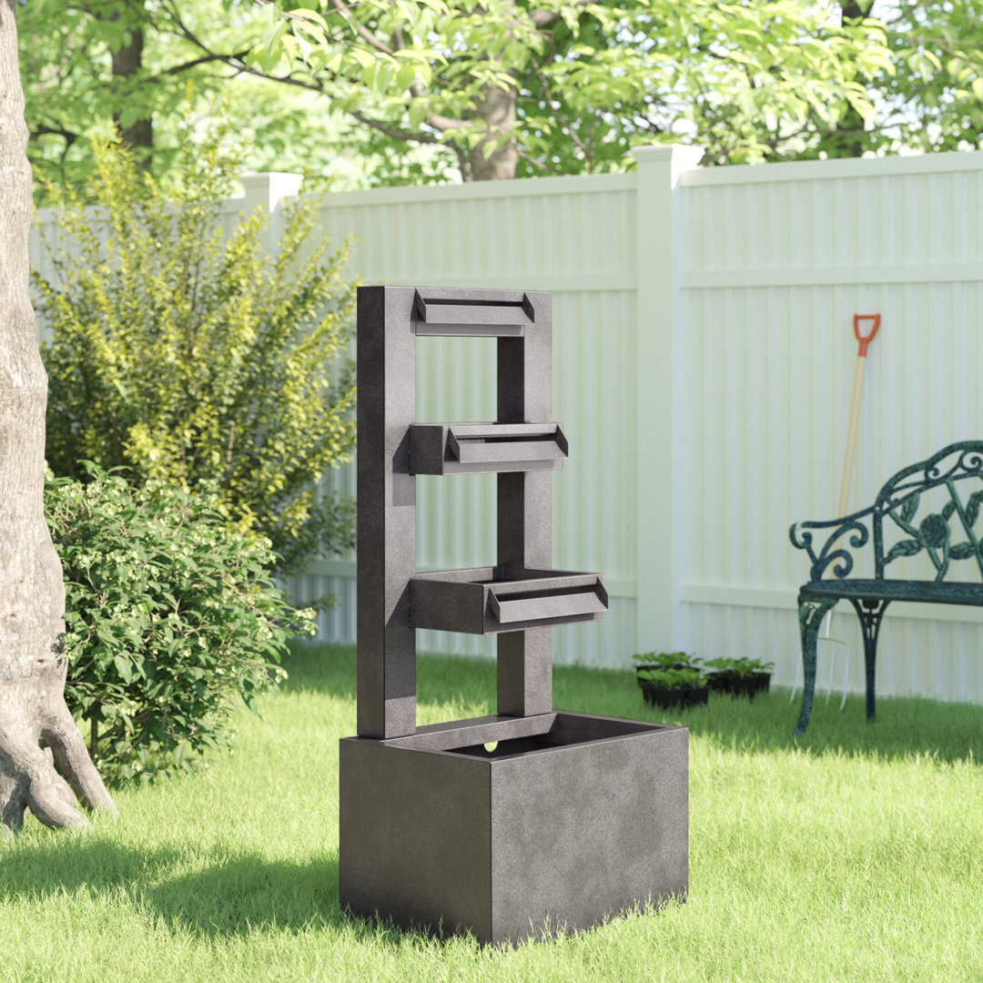 Georgetown Metal Tiered Waterfall Fountain