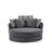Swivel Accent Barrel Chair with 5 Movable Pillow,Living room chair,Reading chair-269698809