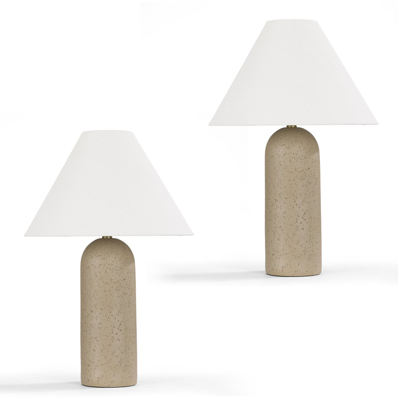 Cremic Vase Base Table Lamp(Set of 2)