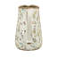 Vase rond en céramique 8,1 x 5,7 x 9,1 po avec motifs floraux multicolores