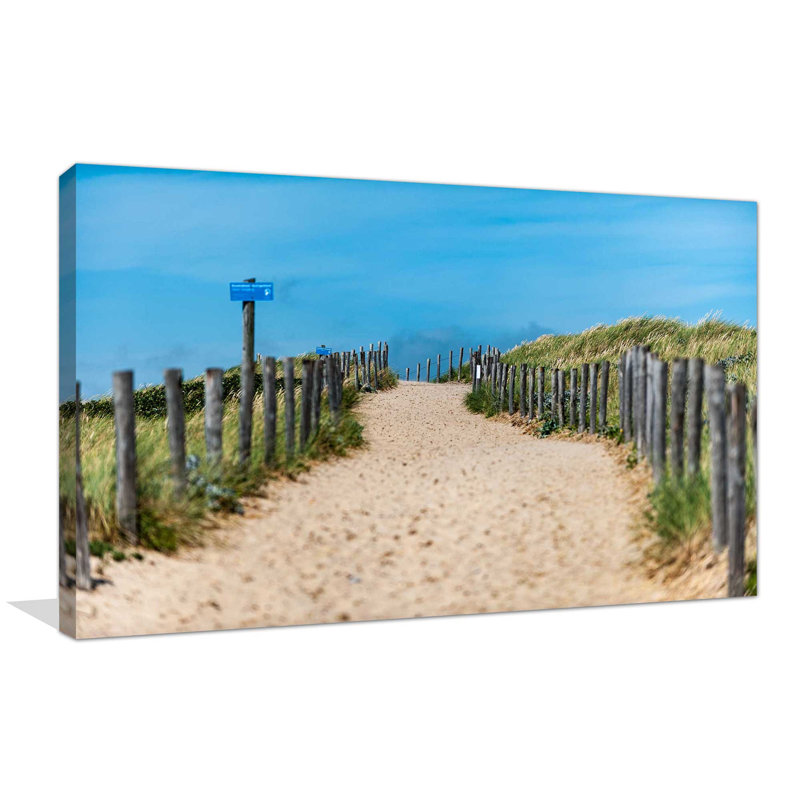 « sandy path », reproduction de photo sur toile tendue, H 18 po x l 30 po x P 1 po