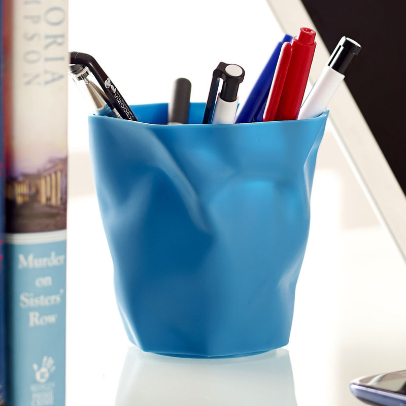 Modway Lava Blue Modern Pencil Holder