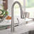MOEN Essie Touchless 1-Handle Pull-Down Sprayer Kitchen Faucet with MotionSense Wave and Power Clean in Spot Resist Stainless-81271667
