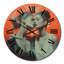 Horloge murale rétro «Love Woman Kissing I - Couple»-93393232