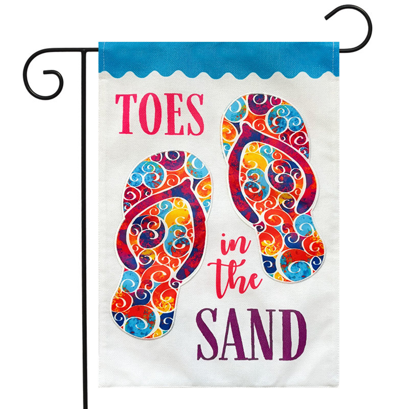 Drapeau de jardin Toes In The Sand