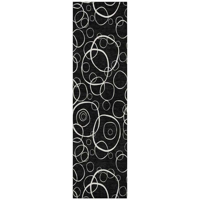 Machine Washable Indoor/Outdoor Orville ACN2407 Geometric Rug, Runner 2'3" x 7'6"