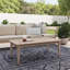 Amina Outdoor Solid Wood Acacia Rectangular Coffee Table