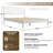 Ariona Queen Bed Frame - AIB-40-Q with Solid wood Headboard & Footboard, Under-Bed Storage, No Box Spring Needed, Metal Center Legs, 12 Heavy Duty Slatted Base, Easy Assembly, Anti-Slip, Classic White Oak-1103041130-1103041128