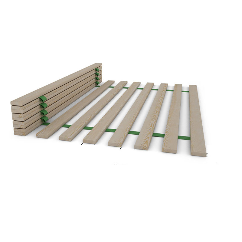 Nodax Wooden Bed Frame Slats - 100% Pine Wood Replacement Slats, Sustainable & Eco-Friendly Material, Easy to Assemble | Set of 16