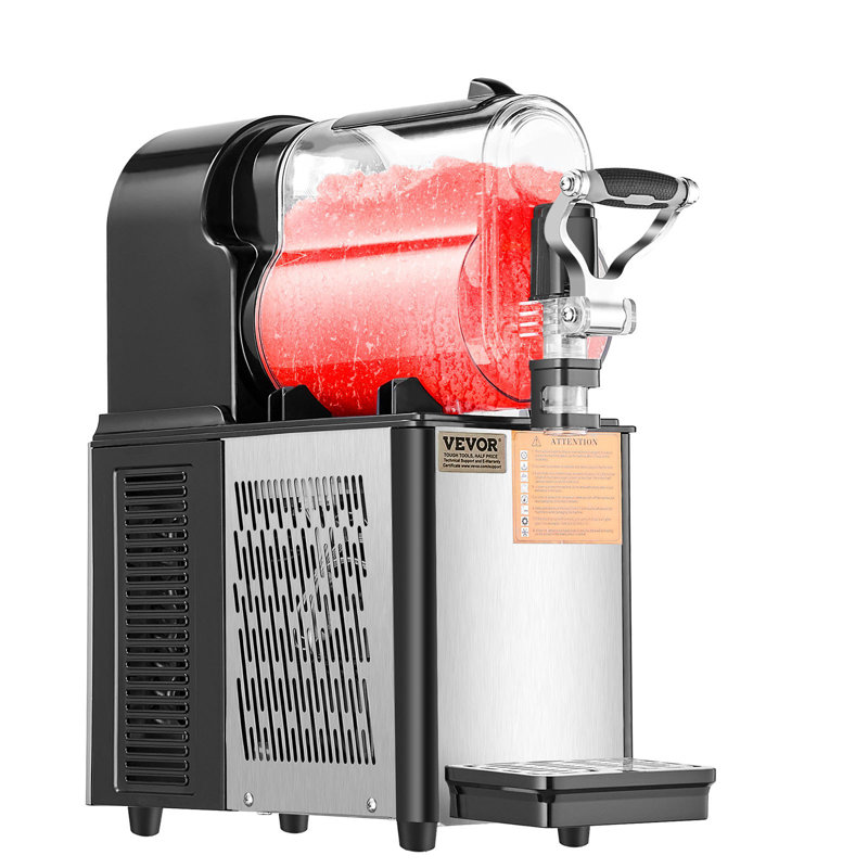 Machine à granité commerciale VEVOR, machine à boisson slush à bol simple 3L, machine à boisson glacée 330W avec conservation de la température, machine à boisson glacée à la maison en acier inoxydable, nettoyage automatique, noir