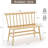 Bamboo Entryway Bench, Farmhouse Dining Bench with Spindle Back Wood Windsor for Foyer Balcony Living Room -1165360788