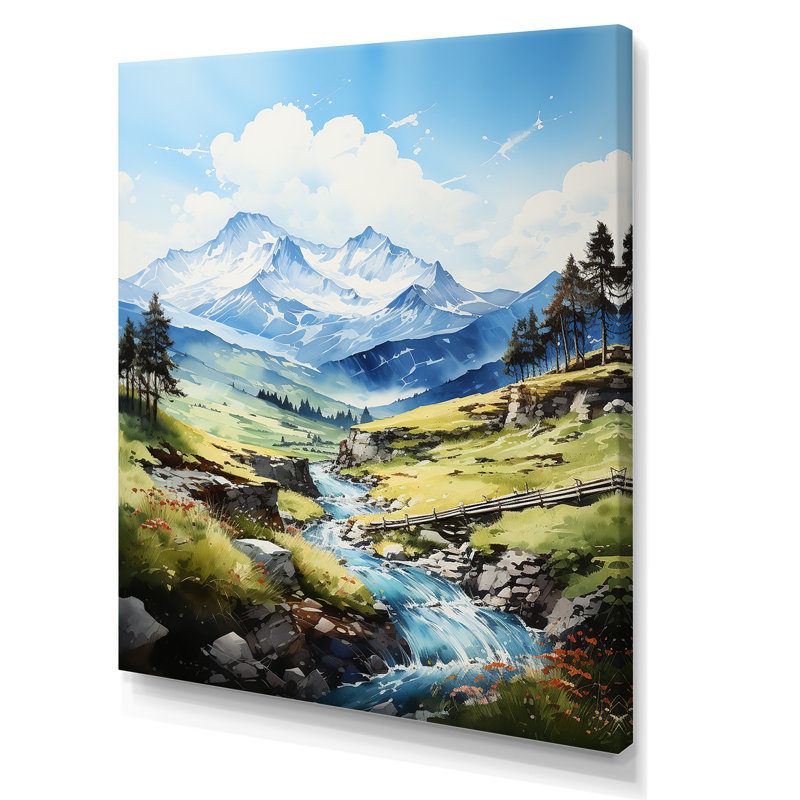 Sommet de la montagne Serenity Creek I, Toile tendue, H 32 po x l 24 po